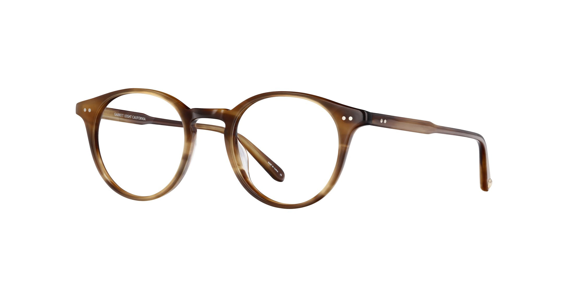 Inspired by the mid-century, Clune True Demi is a modern take on the classic P3 eyeglass silhouette, with a distinctive round shape and lightweight acetate construction. Hand Finished in LA. 