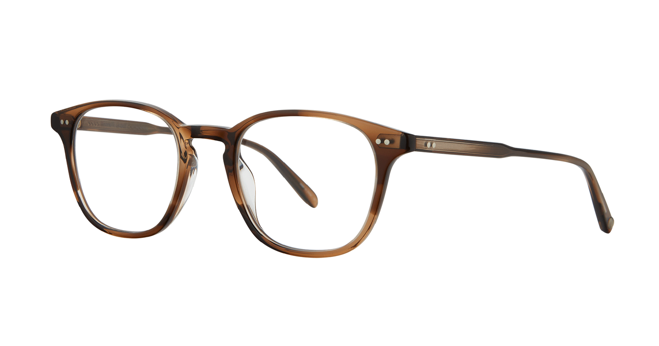 Clark Khaki Tortoise takes a back-to-basics approach with balanced proportions that suit most face shapes. A sleek square eyeglass shape with great balance and fine details. Hand Finished in LA. 